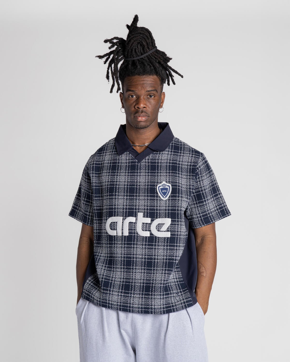 Arte Antwerp Plaid Jersey | SS25-179T | AFEW STORE